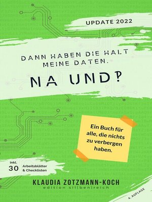 cover image of Dann haben die halt meine Daten. Na und?!